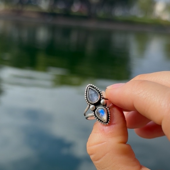 Handcrafted Sterling Silver Ring - Picture 2 of 6